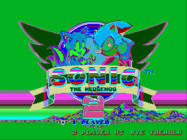 Sonic and Tals in Paynt Title Screen
